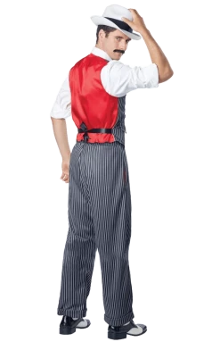 California Costumes Mens 1920s Pinstripe Mobster Costume All Decades /Era Costumes 5 California Costumes Mens 1920s Pinstripe Mobster Costume All Decades /Era Costumes