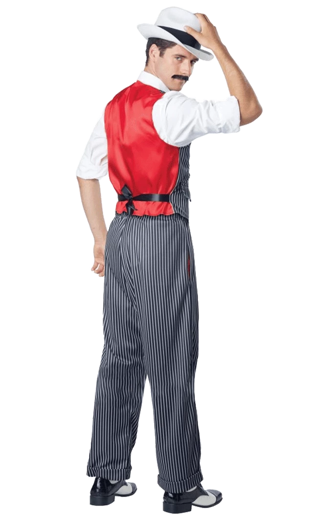 California Costumes Mens 1920s Pinstripe Mobster Costume All Decades /Era Costumes 3 California Costumes Mens 1920s Pinstripe Mobster Costume All Decades /Era Costumes