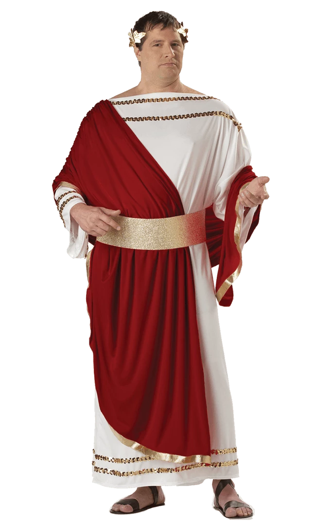 California Costumes Greek & Roman Mens Plus Size Julius Caesar Costume 1 California Costumes Greek & Roman Mens Plus Size Julius Caesar Costume