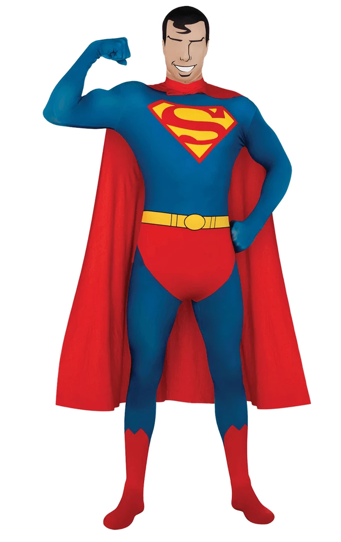 Rubies Adult Second Skin Superman Costume 1 Rubies Adult Second Skin Superman Costume