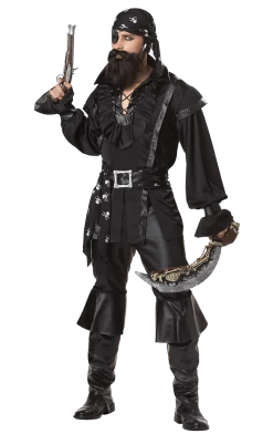 California Costumes Mens Plundering Pirate Outfit Book Characters