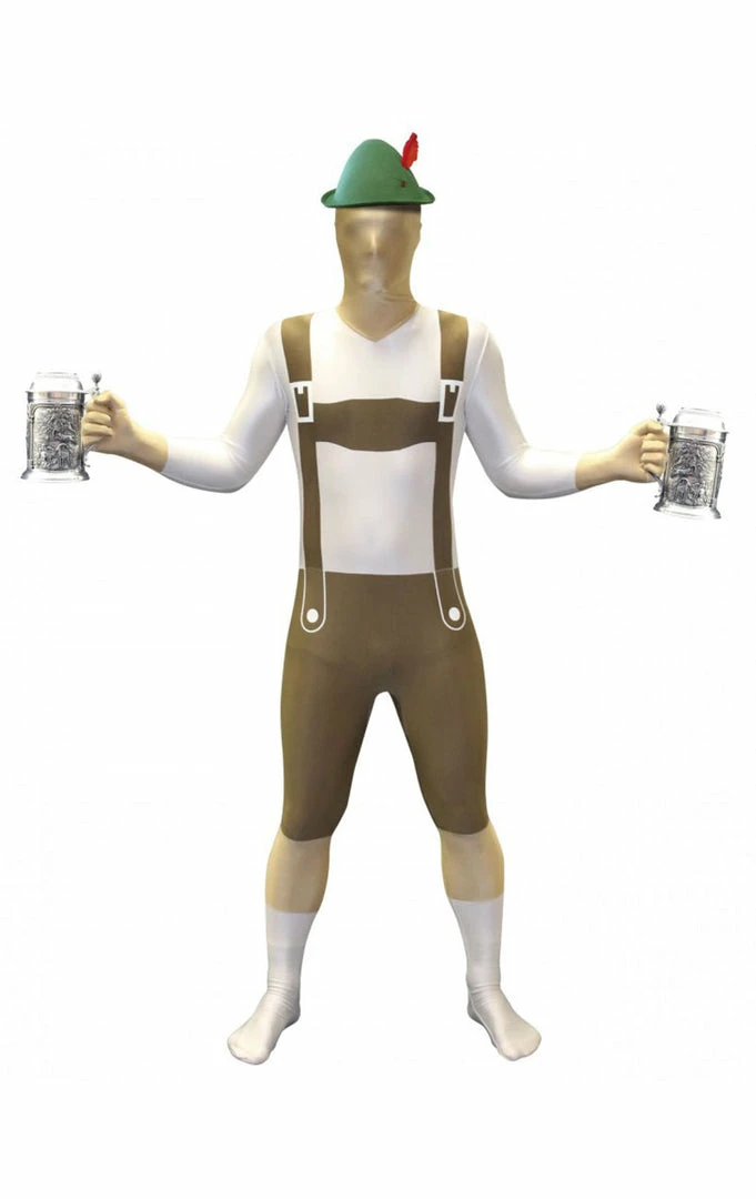 Body Republic Morphsuit Lederhosen Costume 2 Body Republic Morphsuit Lederhosen Costume