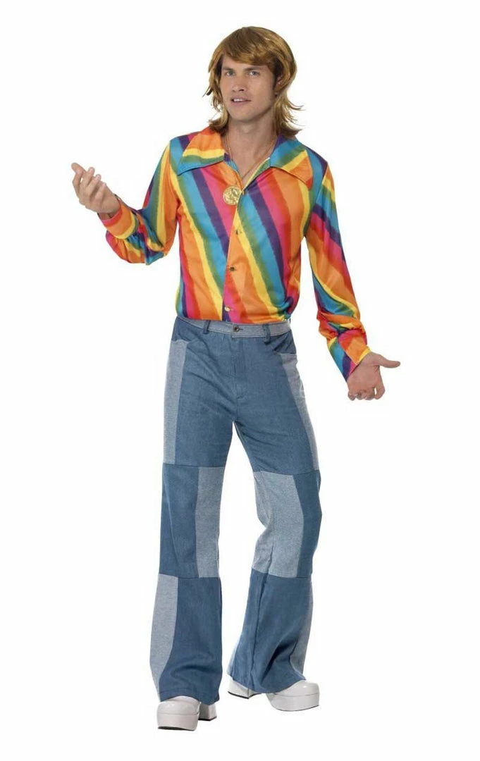 Smiffys Mens 70s Rainbow Coloured Shirt Costumes Under £20 2 Smiffys Mens 70s Rainbow Coloured Shirt Costumes Under £20