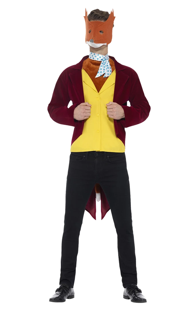 Smiffys Book Characters Adult Fantastic Mr Fox Costume 1 Smiffys Book Characters Adult Fantastic Mr Fox Costume