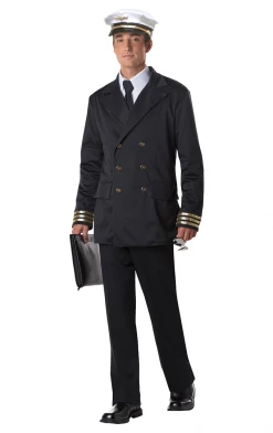 California Costumes Adult Retro Commercial Pilot Costume