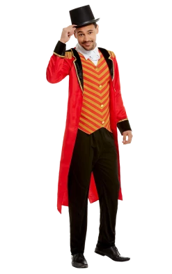 Smiffys Mens Barnum Ringmaster Showman Costume Circus