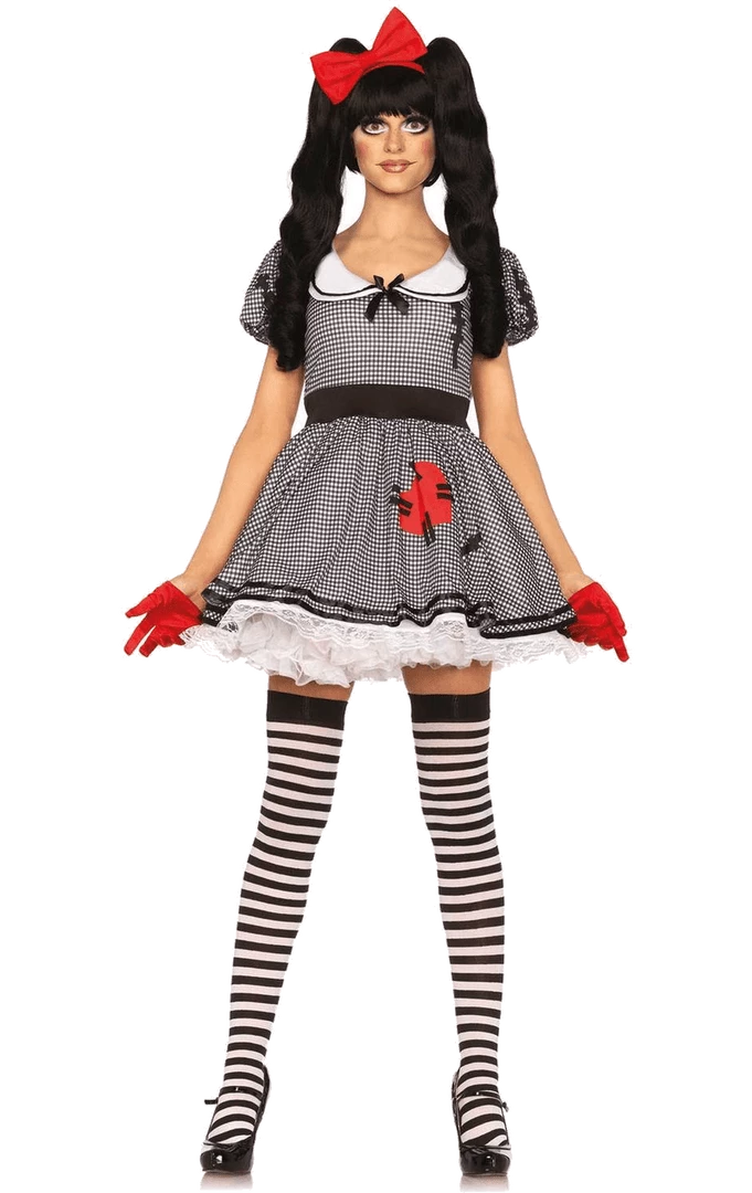 Leg Avenue Dolls Womens Wind Me Up Doll Costume 1 Leg Avenue Dolls Womens Wind Me Up Doll Costume
