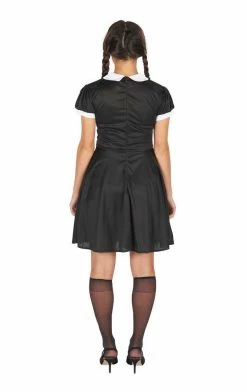 Orion Costumes Womens 90s Wednesday Addams Costume Cartoons