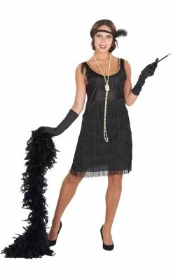 Orion Costumes 1920's Womens 1920s Black Flapper Costume
