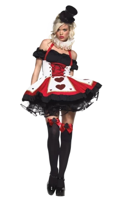 Leg Avenue Womens Pretty Playing Card Costume Fairytales