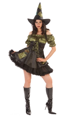 Rubies Adult Green Patch Witch Costume