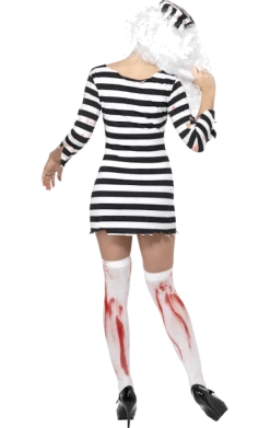Smiffys Zombie Convict Female Costume Halloween