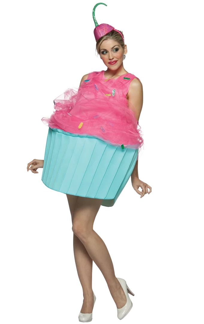 Rasta Imposta Ladies Cupcake Costume Food & Drink 1 Rasta Imposta Ladies Cupcake Costume Food & Drink