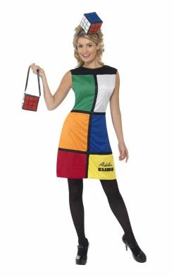 Smiffys Novelty Rubiks Cube Outfit Costume