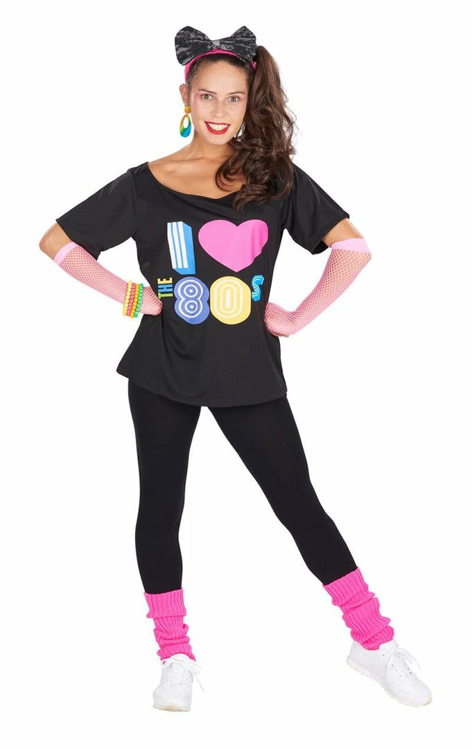 Orion Costumes Womens Retro 80s T-Shirt 1 Orion Costumes Womens Retro 80s T-Shirt