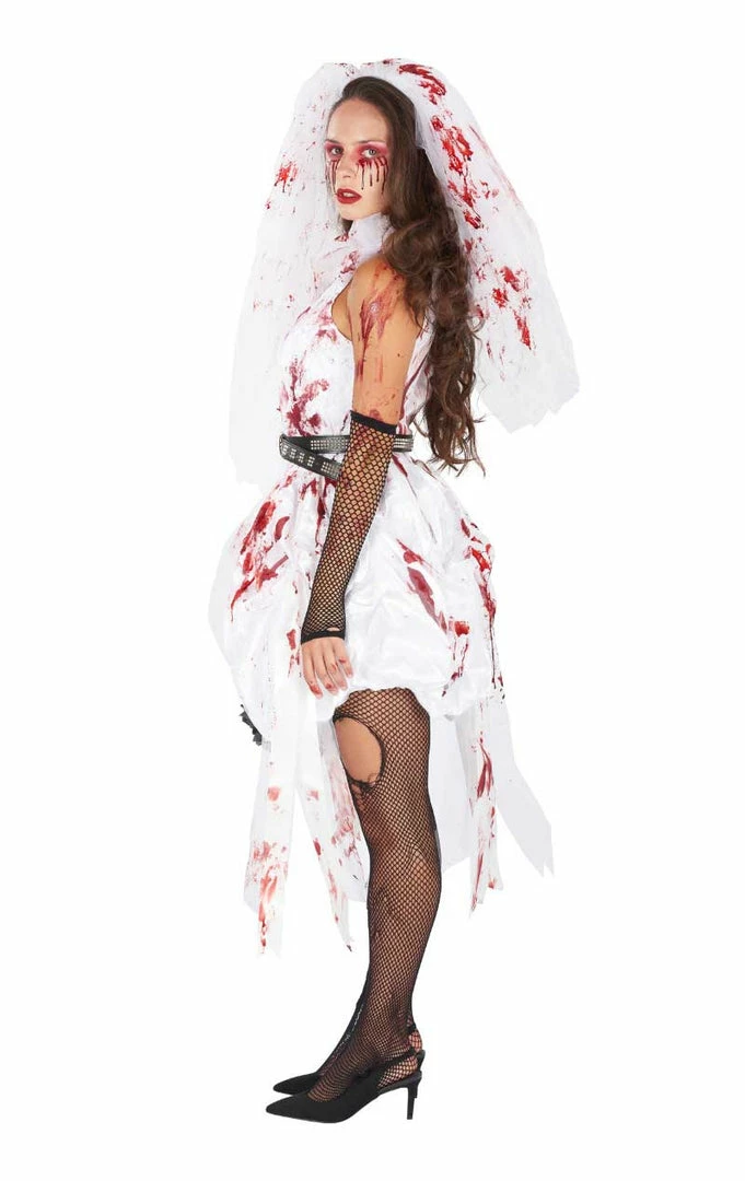 Generic Wedding Womens Bloody Bride Halloween Costume 2 Generic Wedding Womens Bloody Bride Halloween Costume