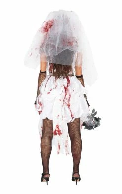 Generic Wedding Womens Bloody Bride Halloween Costume 6 Generic Wedding Womens Bloody Bride Halloween Costume