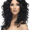 Smiffys All Accessories Black Glamour Wig