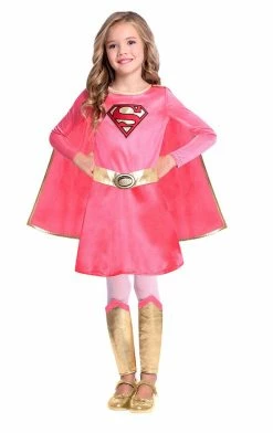 Generic Childrens Pink Supergirl Costume