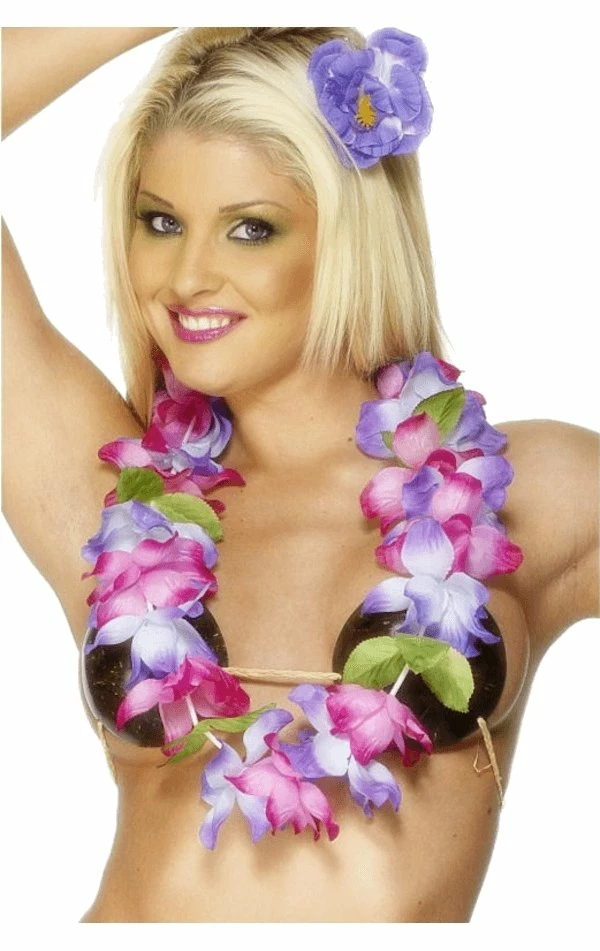 Smiffys Around The World Flower Leis Garland Accessory 1 Smiffys Around The World Flower Leis Garland Accessory