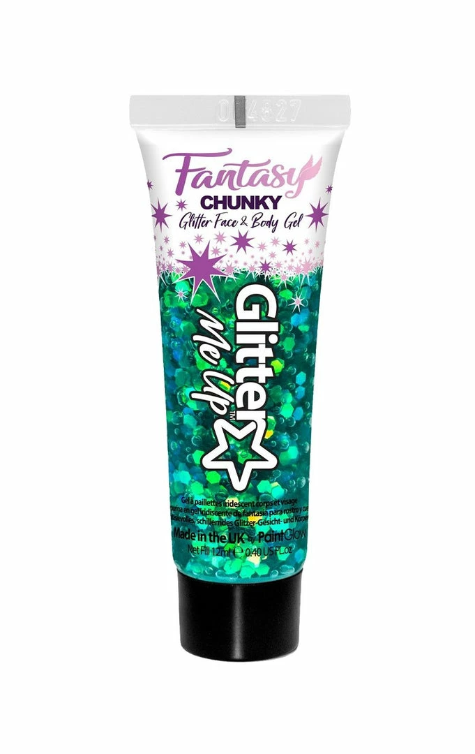 PaintGlow Aliens Green Iridescent Chunky Glitter Gel 1 PaintGlow Aliens Green Iridescent Chunky Glitter Gel