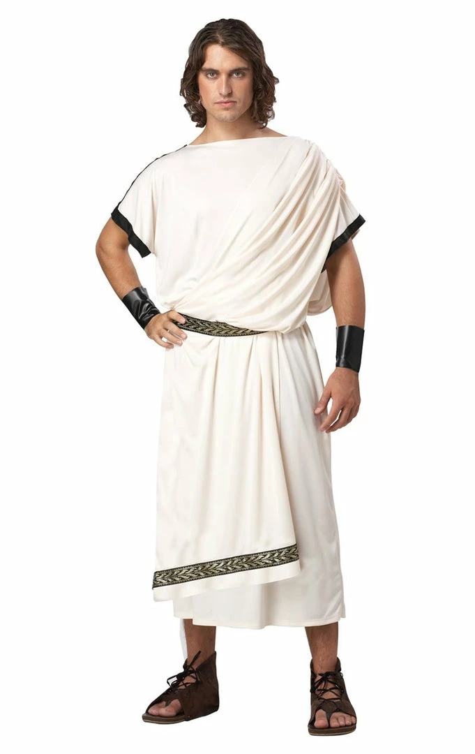 California Costumes Around The World Mens Deluxe Classic Toga Costume 1 California Costumes Around The World Mens Deluxe Classic Toga Costume