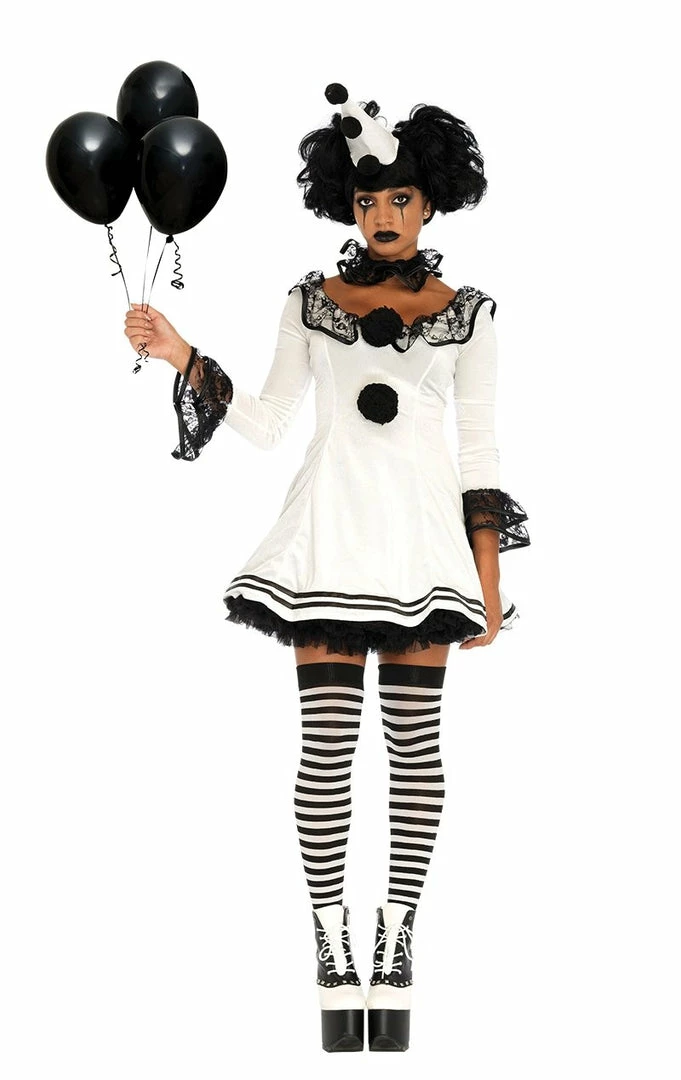 Leg Avenue Circus Pantomime Pierrot Clown 1 Leg Avenue Circus Pantomime Pierrot Clown