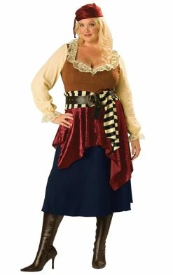 InCharacter Costumes Book Characters Pirate Babe Plus Size Costume