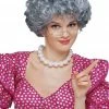 Generic Short Grey Granny Wig Accessory