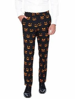 OppoSuits Mens Black-O-Jack Pumpkin Opposuit Suit
