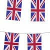 Generic Union Jack Square Bunting Decoration British / UK