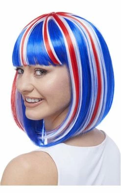 Generic Womens Union Jack Lola Wig Around The World